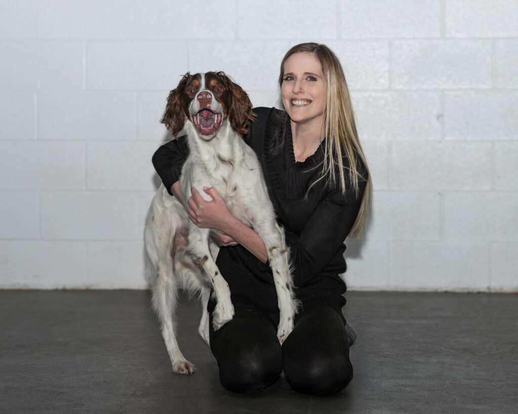 Shayna with dog